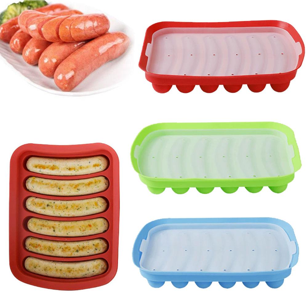 Baby Food Dogs - DIY グレードシリコーンソーセージ型ベビーフードサプリメントツール自家製ホットドッグハムベーキングモールド型キッチンアクセサリーガジェット