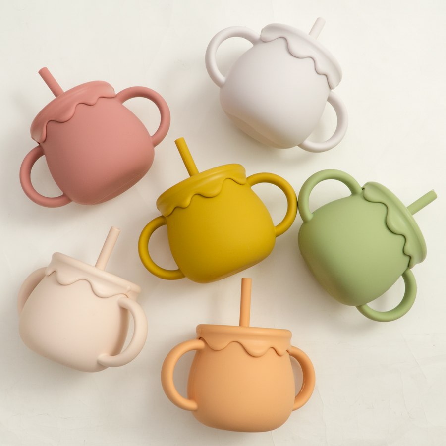 Snack Cup Toddler - ベビー授乳カップポータブルドリンクウェアシッピーカップ固形食品容器スナックカップ幼児学習カップ新生児用品