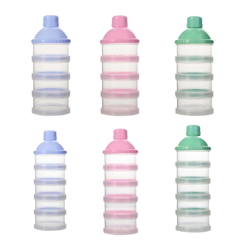 Baby Food Organizer - 粉乳容器,収納ボトルディスペンサー,旅行に欠かせない,持ち運びが簡単,4層,5層