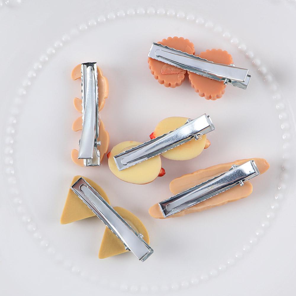 Baby Food Dogs - かわいい帽子女の子のための模擬食品ピザホットドッグカモノハシサイドクリップ BB ヘアピン女性ヘアクリップ韓国バレッタ