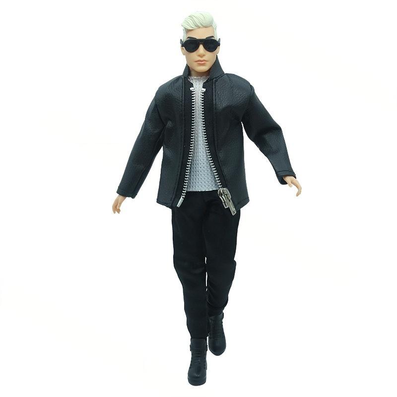 Baby Food Doll - 12 インチ男性人形ハンサムな男性フィギュアファッションコートパンツ靴 DIY ドレッシングゲームおもちゃ最高の誕生日プレゼントクリスマスギフト