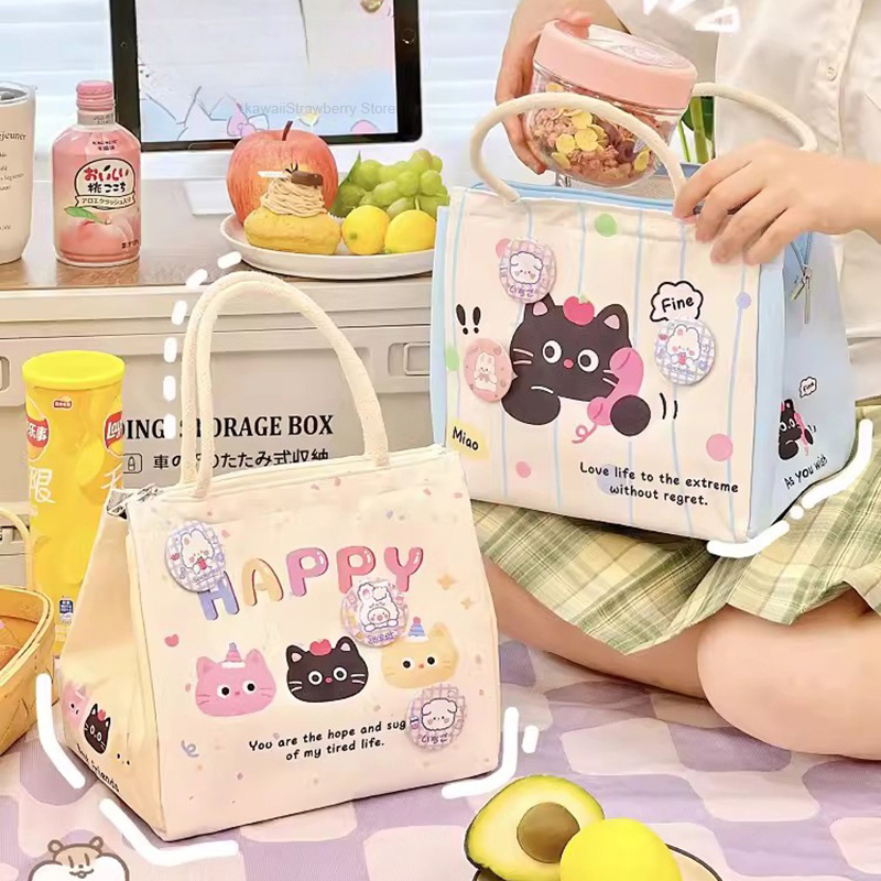 Baby Food Zip Lock Bag - 女性と女の子のためのカワイイサーマルランチバッグ、かわいいポータブルボックスアクセサリー、トートバッグ、大きなお弁当バッグ、食品貯蔵バッグ、ボックス