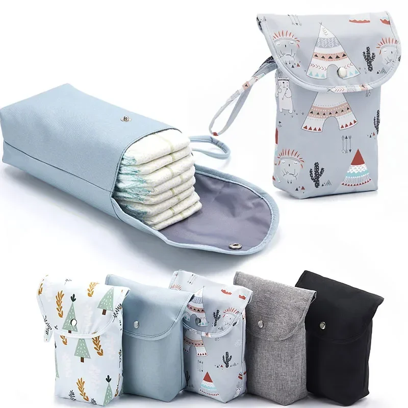 Baby Food Organizer - ベビーおむつバッグオーガナイザー再利用可能な防水ウェット/ドライ布バッグマミー収納おむつバッグ使い捨ておむつ衣類の持ち運び用
