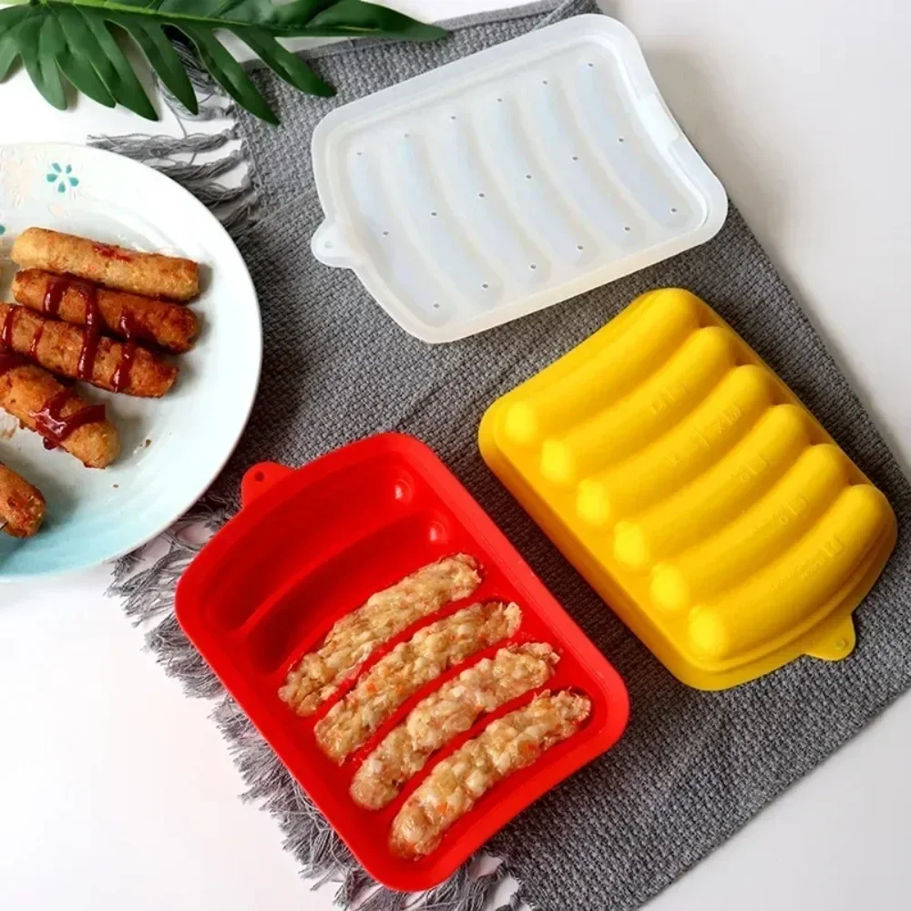 食品グレードシリコン製ソーセージ型 蓋付き 耐熱 簡単洗浄  - Baby Food Dogs のレビューと価格