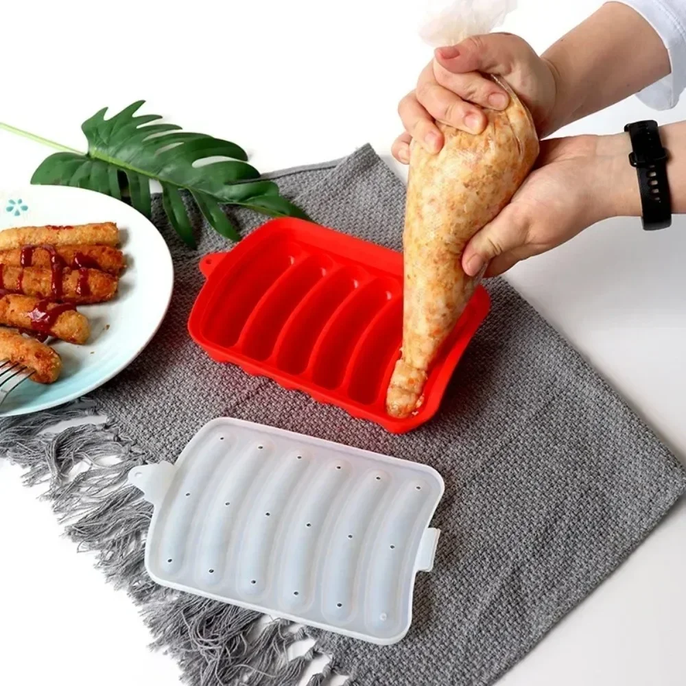 食品グレードシリコン製ソーセージ型 蓋付き 耐熱 簡単洗浄  - Baby Food Dogs のレビューと価格