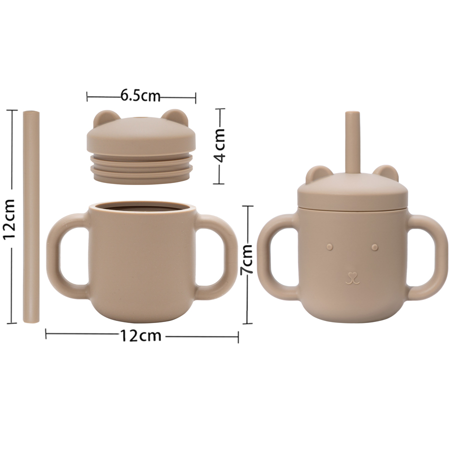 赤ちゃん用シリコンストローカップ、Bpaフリー、ポータブルフ - Snack Cup Toddler のレビューと価格