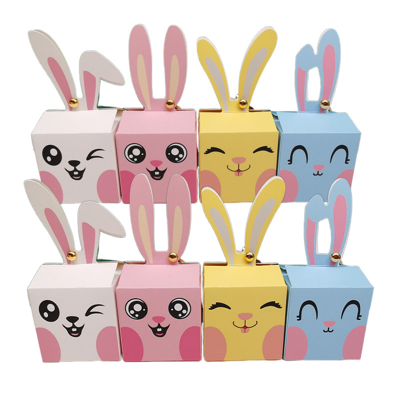 12/24 個漫画ウサギのキャンディボックスハッピーイースタ - Baby Food Packaging のレビューと価格