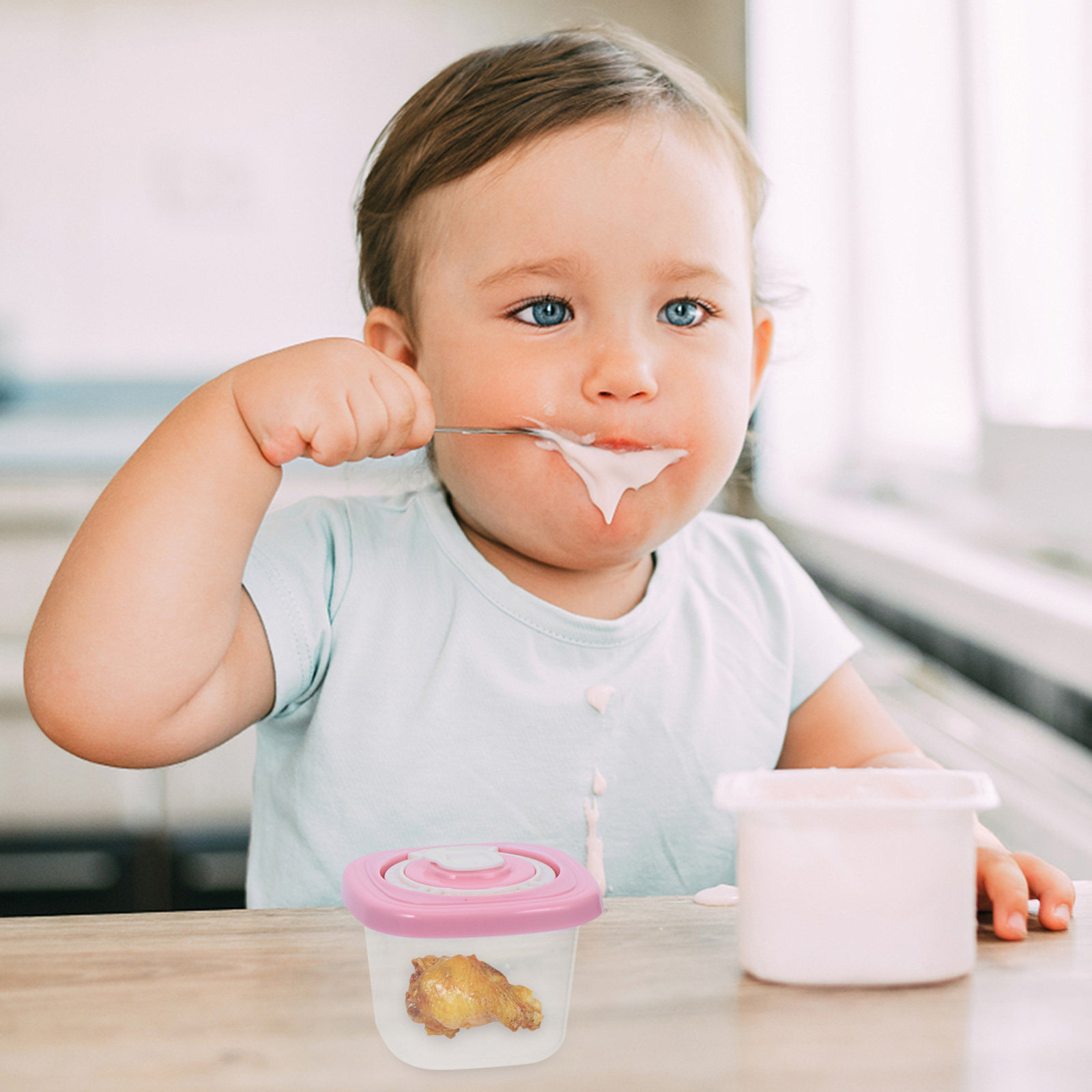 1セット ベビーフード収納ボックス ブロック 高品質PP T - Baby Food Organizer のレビューと価格
