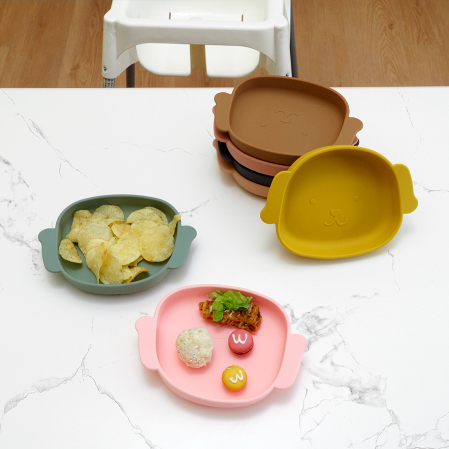 ベビーフードグレードシリコンディッシュ、ダイニングプレート、 - Baby Food Dogs のレビューと価格