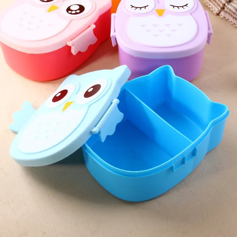 子供と学生向けの携帯用プラスチック製ランチボックス、食器付き - Baby Food Organizer のレビューと価格