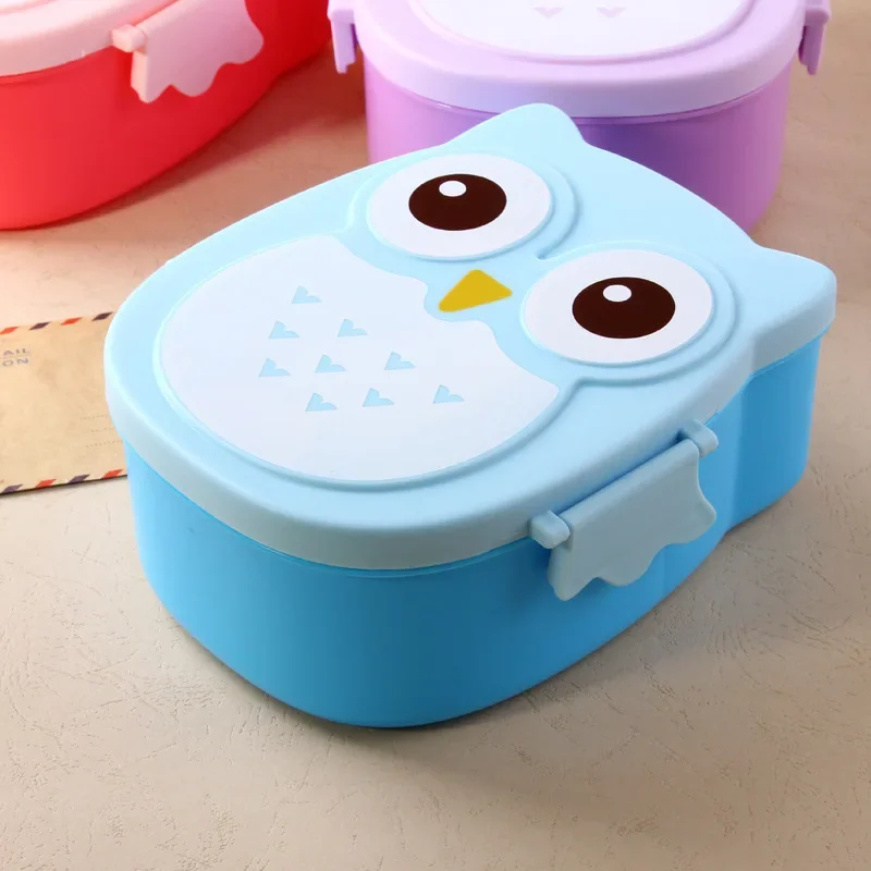 子供と学生向けの携帯用プラスチック製ランチボックス、食器付き - Baby Food Organizer のレビューと価格