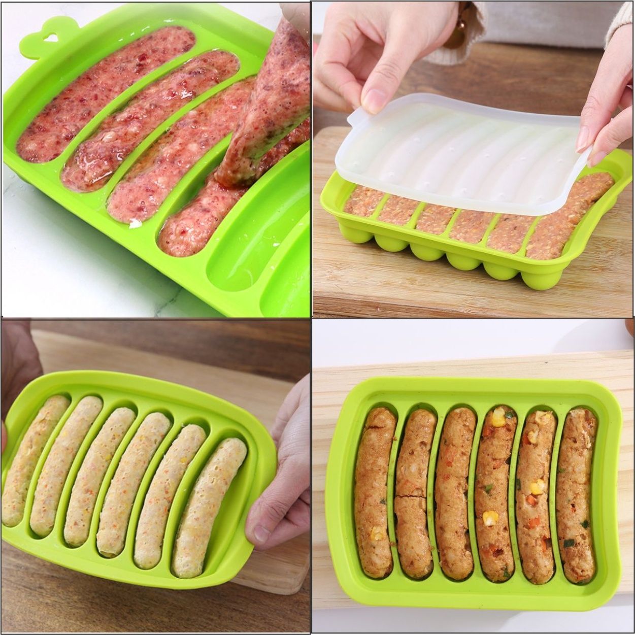 食品グレードのシリコーンソーセージ型ベビーフードツール自家製 - Baby Food Dogs のレビューと価格