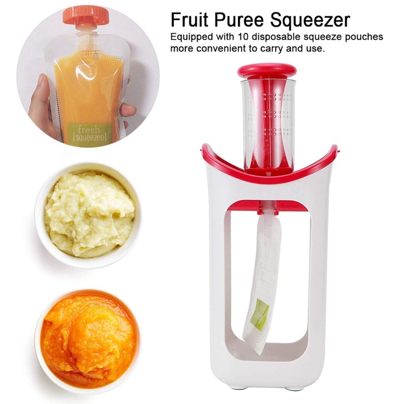ベビーフードスクイーズステーション、10個の保存袋付き、新生 - Baby Food Packaging のレビューと価格