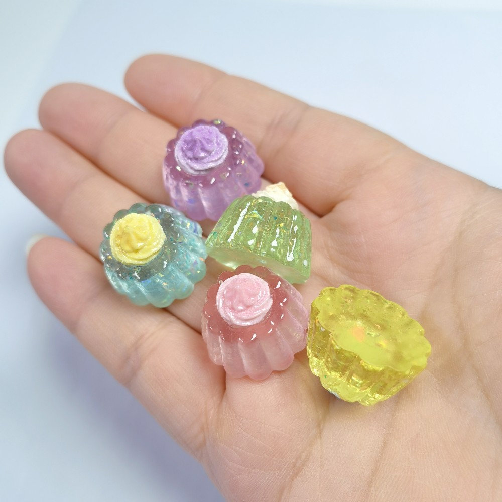 ミニチュアスパンコールクリームゼリーケーキ樹脂オーナメントD - Baby Food Doll のレビューと価格