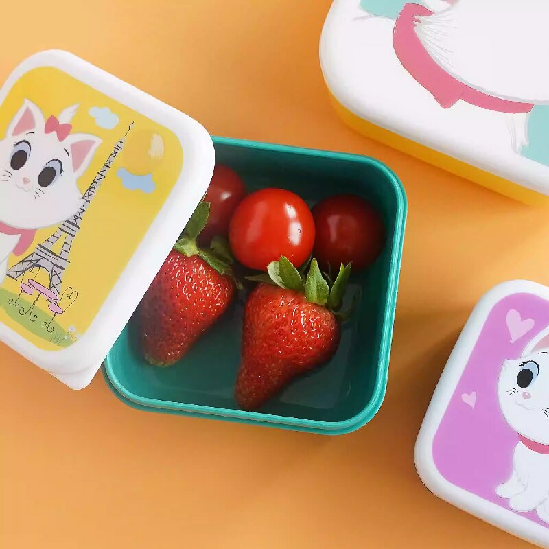 かわいい漫画の動物柄弁当箱子供のポータブルフルーツボックス子 - Baby Food Organizer のレビューと価格