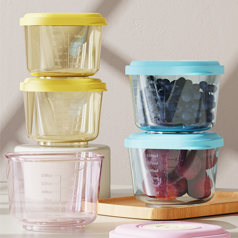 6個のベビーフード保存容器 - PP素材、蒸し可能、漏れ防止 - Baby Food Organizer のレビューと価格
