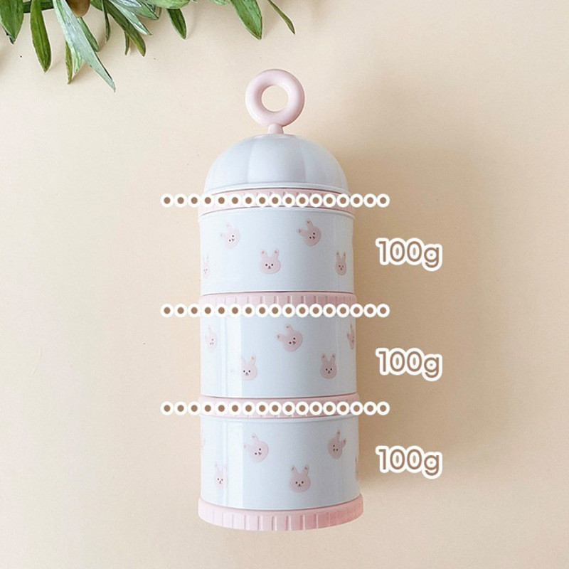 かわいいクマの粉ミルクボックス離乳食アクセサリー新生児 3  - Baby Food Organizer のレビューと価格