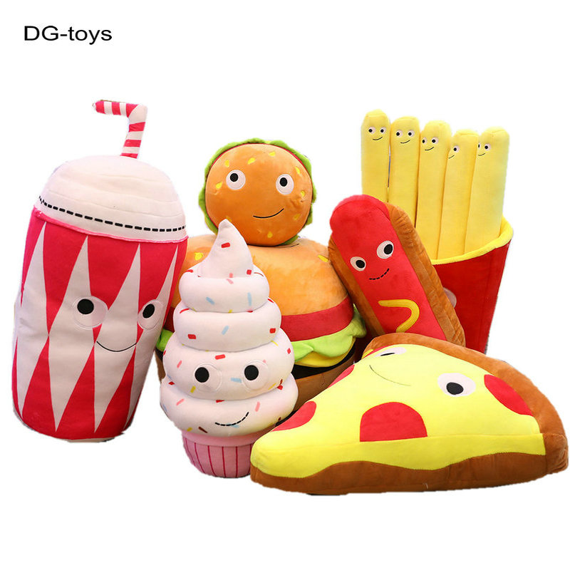 子供のためのピザクッション,ぬいぐるみ,ハンバーガー,アイス - Baby Food Doll のレビューと価格