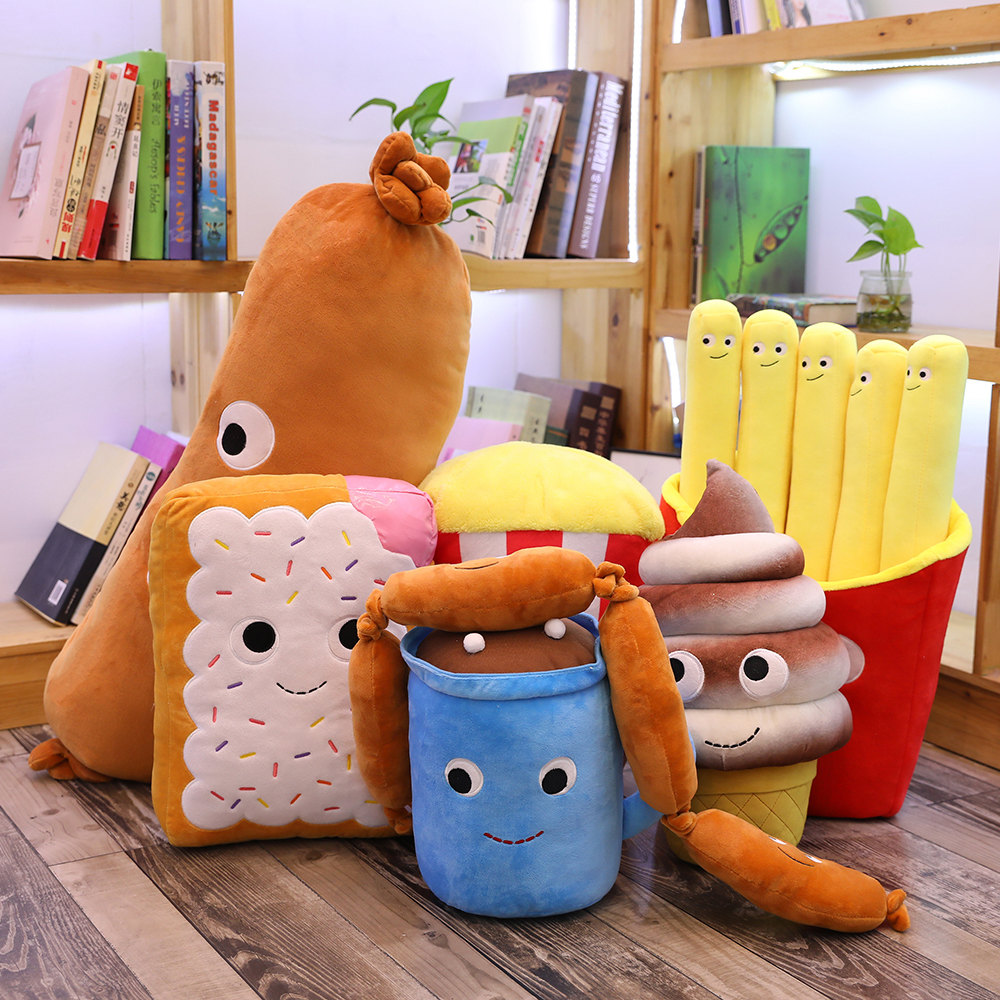 子供のためのピザクッション,ぬいぐるみ,ハンバーガー,アイス - Baby Food Doll のレビューと価格