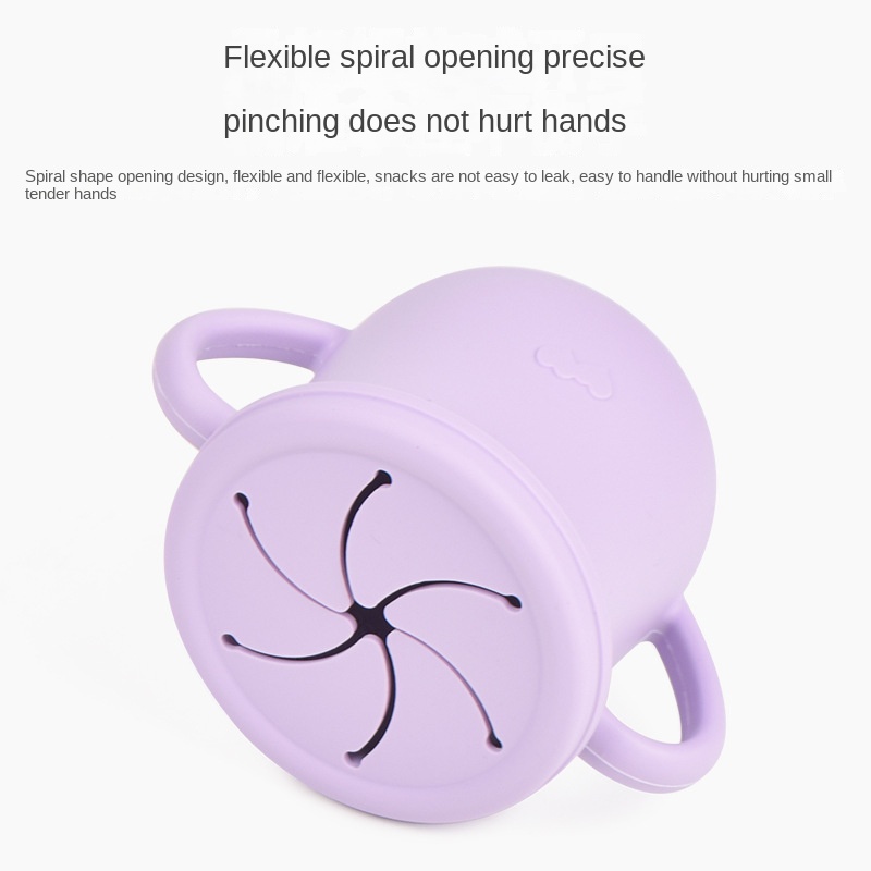 ベビーシリコーン給餌カップポータブル箸置きシッピー食品食品グ - Snack Cup Toddler のレビューと価格