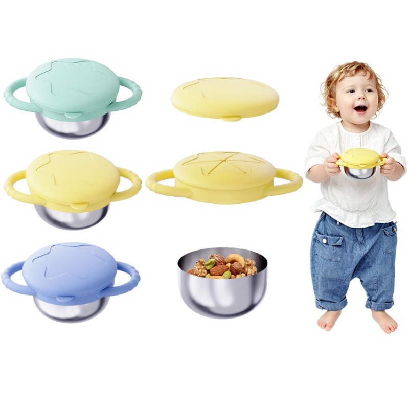 幼児用ステンレススチール製スナックカップ、旅行用蓋、取り外し - Snack Cup Toddler のレビューと価格