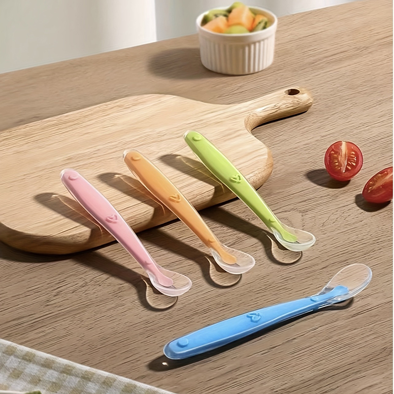 1/2個入り ソフトチップベビーシリコンスプーン 安全なベビ - Baby Food Utensils のレビューと価格