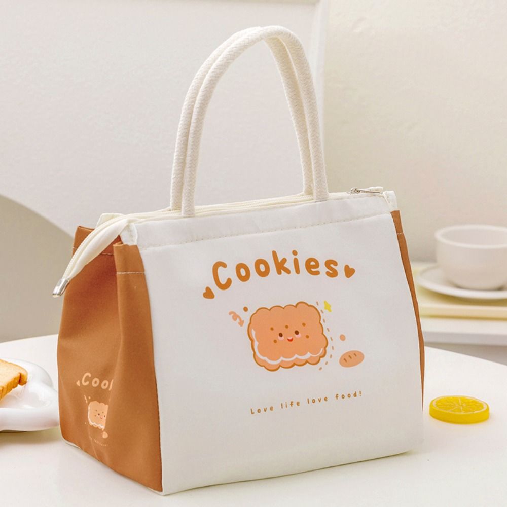 かわいいポータブル保温ランチバッグ漫画大型ランチボックストー - Baby Food Zip Lock Bag のレビューと価格