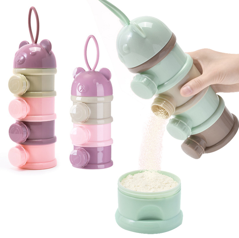 ストレージ 3/4 層ポータブル食品容器粉ミルクパウダーカー - Baby Food Organizer のレビューと価格