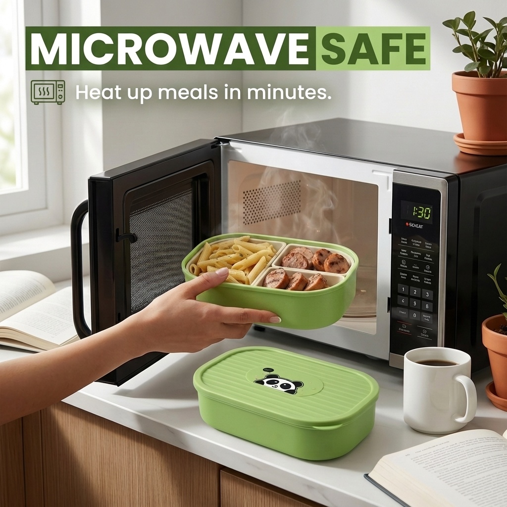 かわいいプラスチック製の分割ランチボックス子供学生用ポータブ - Baby Food Organizer のレビューと価格