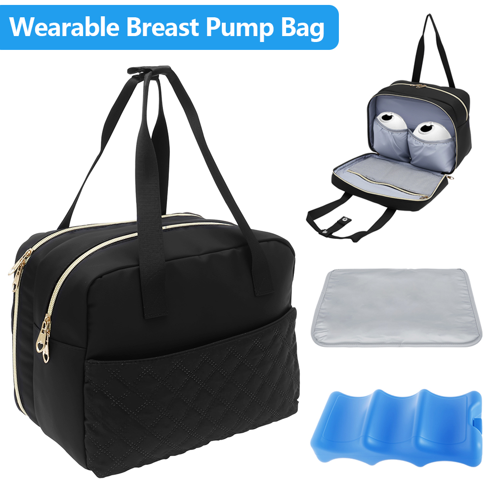 ウェアラブル搾乳器バッグ（保冷コンパートメント付き）ポータブ - Baby Food Zip Lock Bag のレビューと価格
