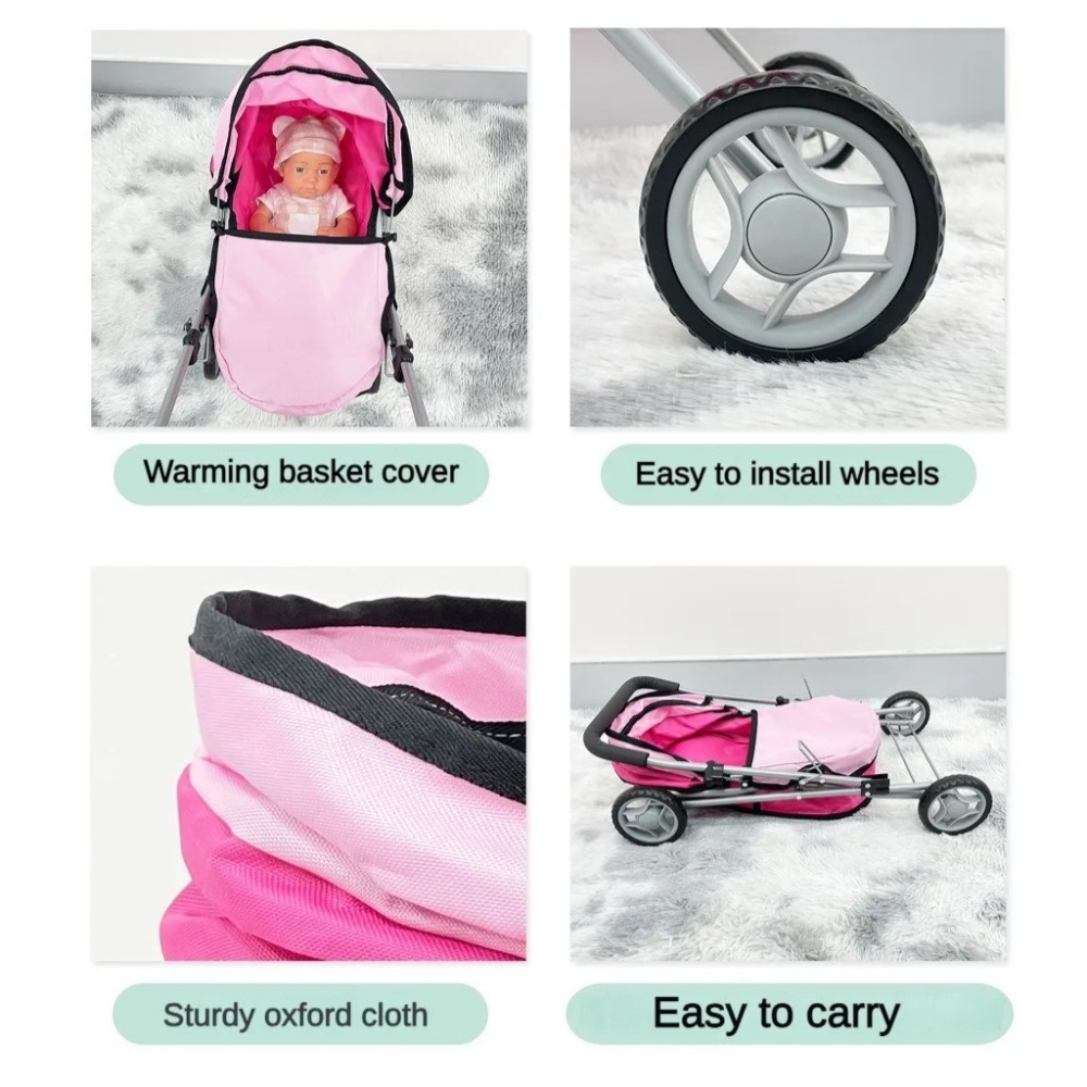 子供用ドールストローラー 折りたたみ式ベビーおもちゃドールス - Baby Food Doll のレビューと価格